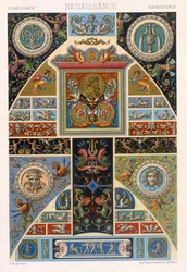 Estilo renacentista, lámina LIL de 